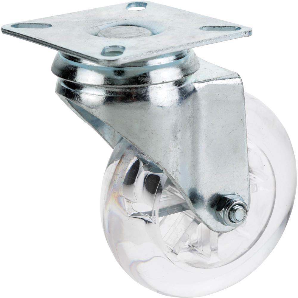 3" Non-Marring Swivel Caster, Plate Mount