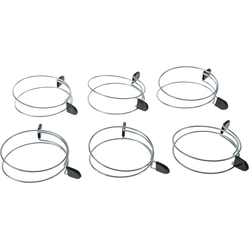 4" Double-Loop Squeeze Hose Clamp, 6 Pk.