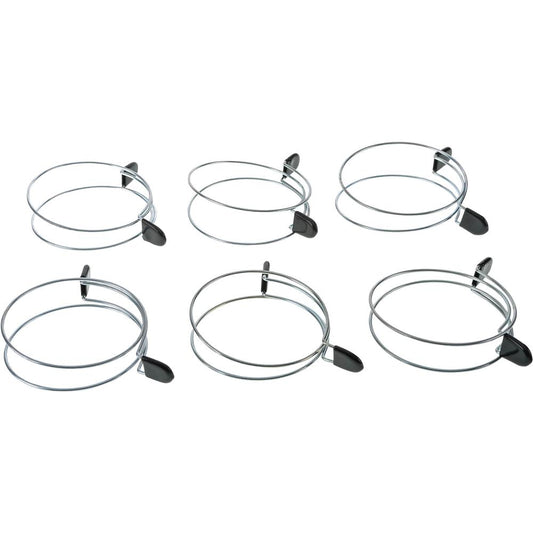 6" Double-Loop Squeeze Hose Clamp, 6 Pk.