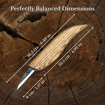 Detail Knife for Wood Carving, 4 cm (1.57 inches)