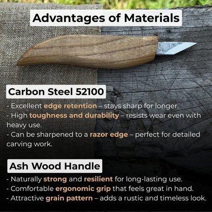 Detail Wood Carving Knife, 2.5 cm (1 inch)