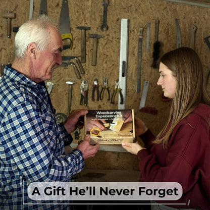 DIY Bunny Carving Kit – Wood Art Set with V-Chisel & Video Guide