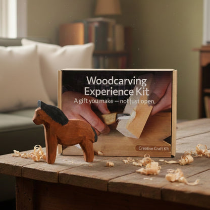 DIY Horse Wood Carving & Painting Kit