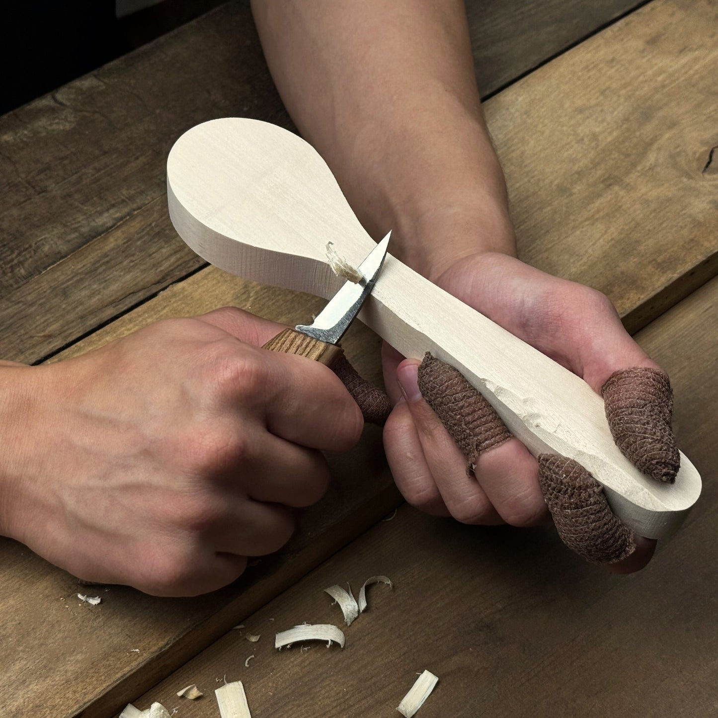 DIY Spoon Carving Kit for Beginners – Hook Knife & Whittling Tools
