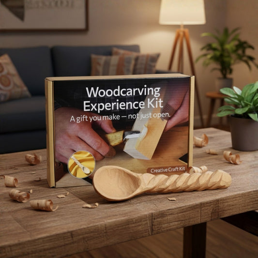 DIY Spoon Carving Kit for Beginners – Hook Knife & Whittling Tools