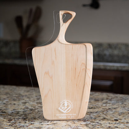 Organic Shape Cutting Board or Charcuterie Board Acrylic Router Template