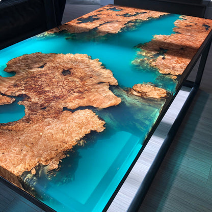 deep cast epoxy table
