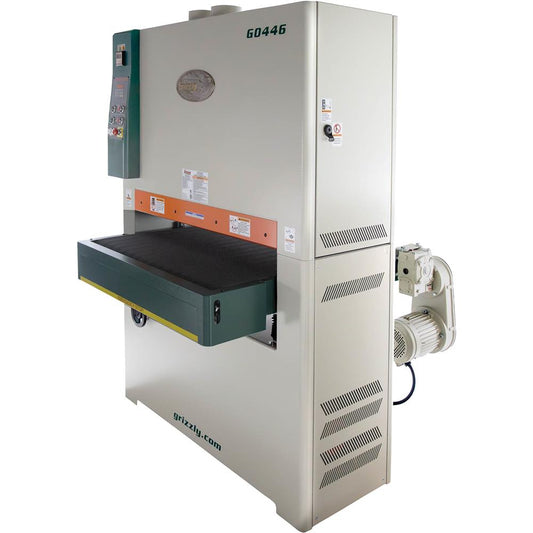 37" 15 HP 3-Phase Platen-Type Wide-Belt Sander