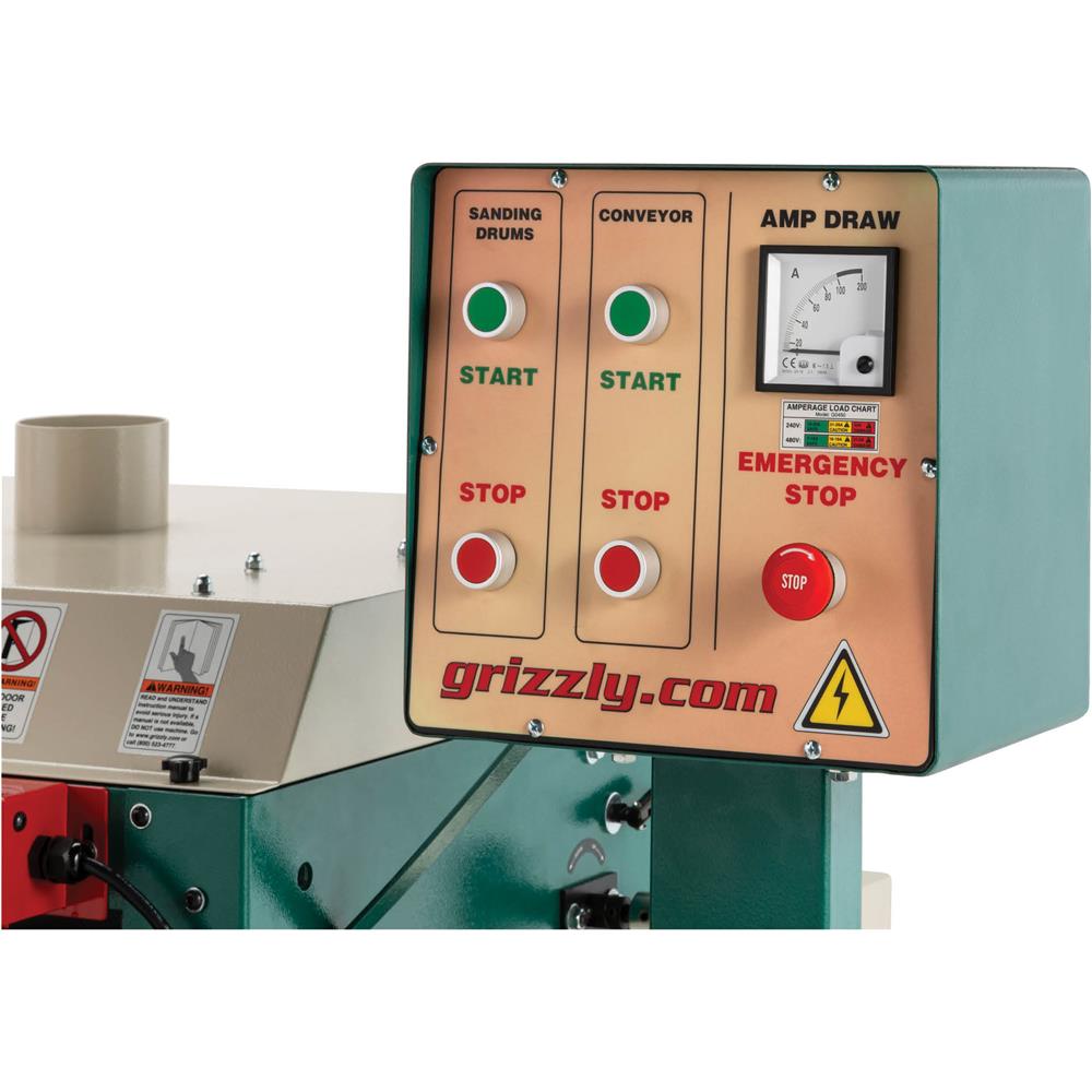 37" 15 HP 3-Phase Drum Sander