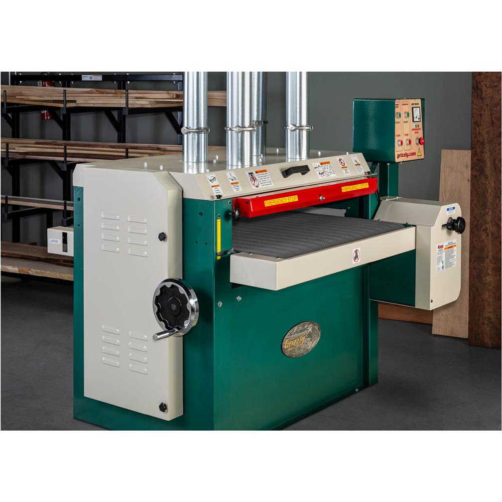 37" 15 HP 3-Phase Drum Sander