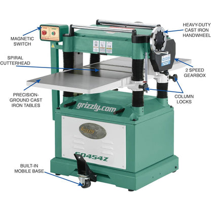 20" 5 HP Planer w/ Spiral Cutterhead