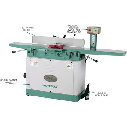 8" x 76" Jointer with Parallelogram Beds and Spiral Cutterhead