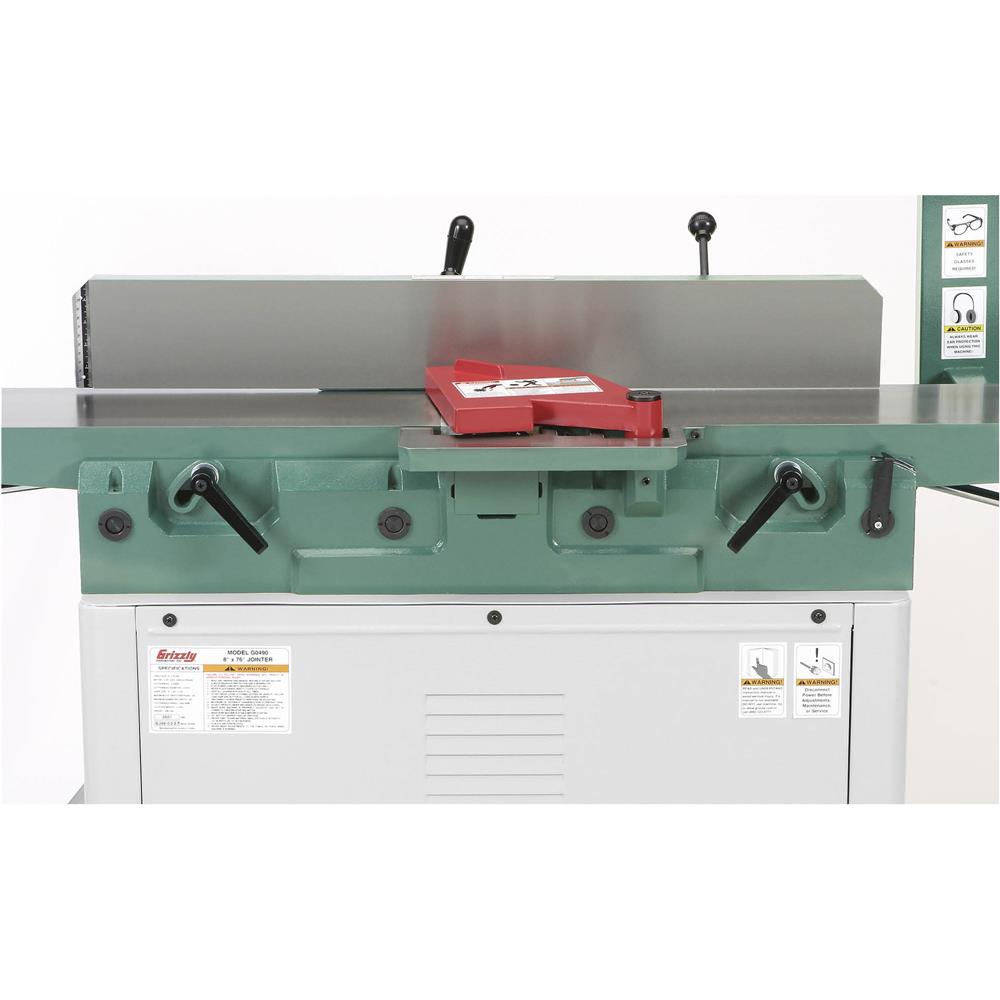 8" x 76" Jointer with Parallelogram Beds and Spiral Cutterhead