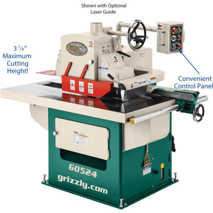 15 HP 3-Phase Straight-Line Rip Saw