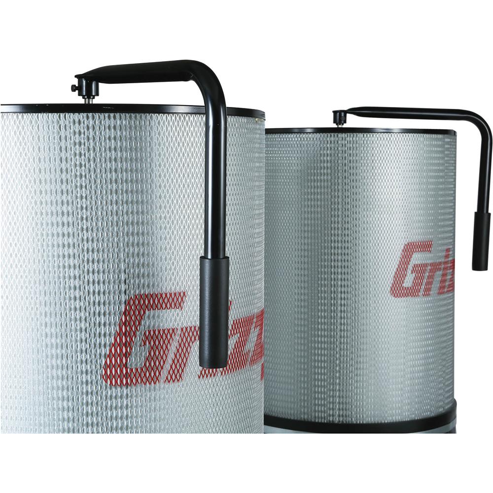 3 HP Double Canister Dust Collector w/ Aluminum Impeller