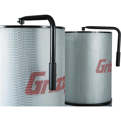 3 HP Double Canister Dust Collector w/ Aluminum Impeller
