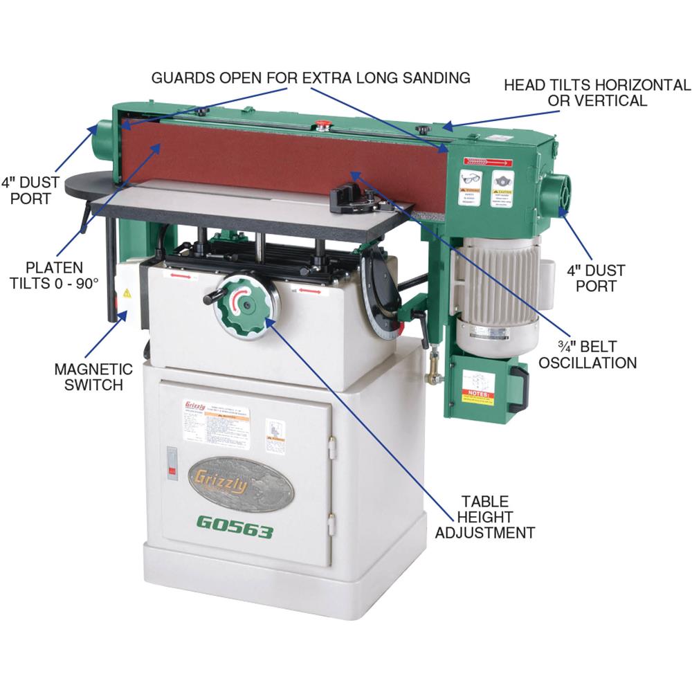 6" x 89" Oscillating Edge Sander
