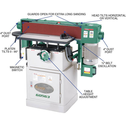 6" x 89" Oscillating Edge Sander