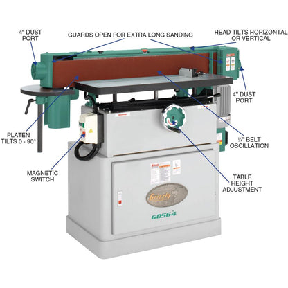 6" x 108" Oscillating Edge Sander