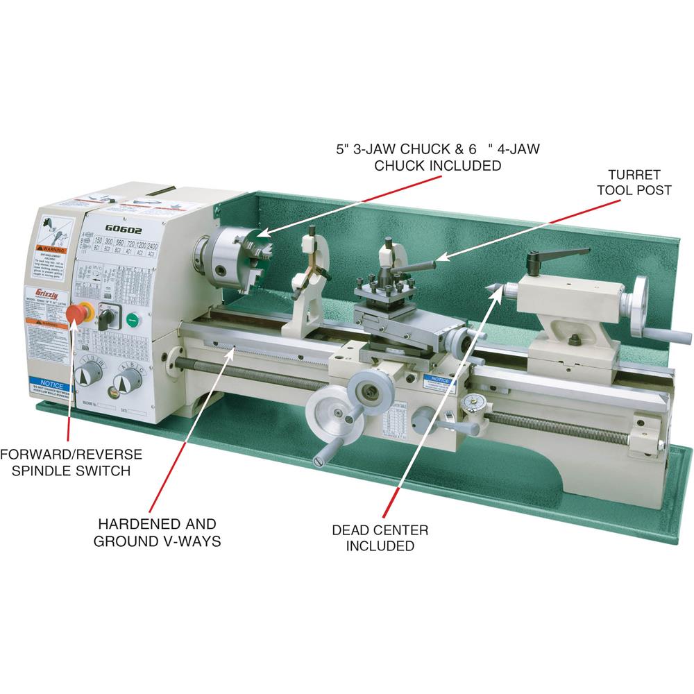 10" x 22" Benchtop Metal Lathe