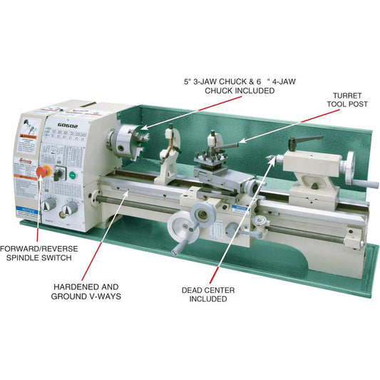 10" x 22" Benchtop Metal Lathe