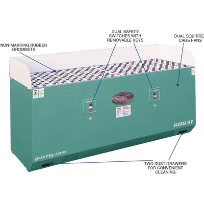 28" x 79" Extra-Long Downdraft Table