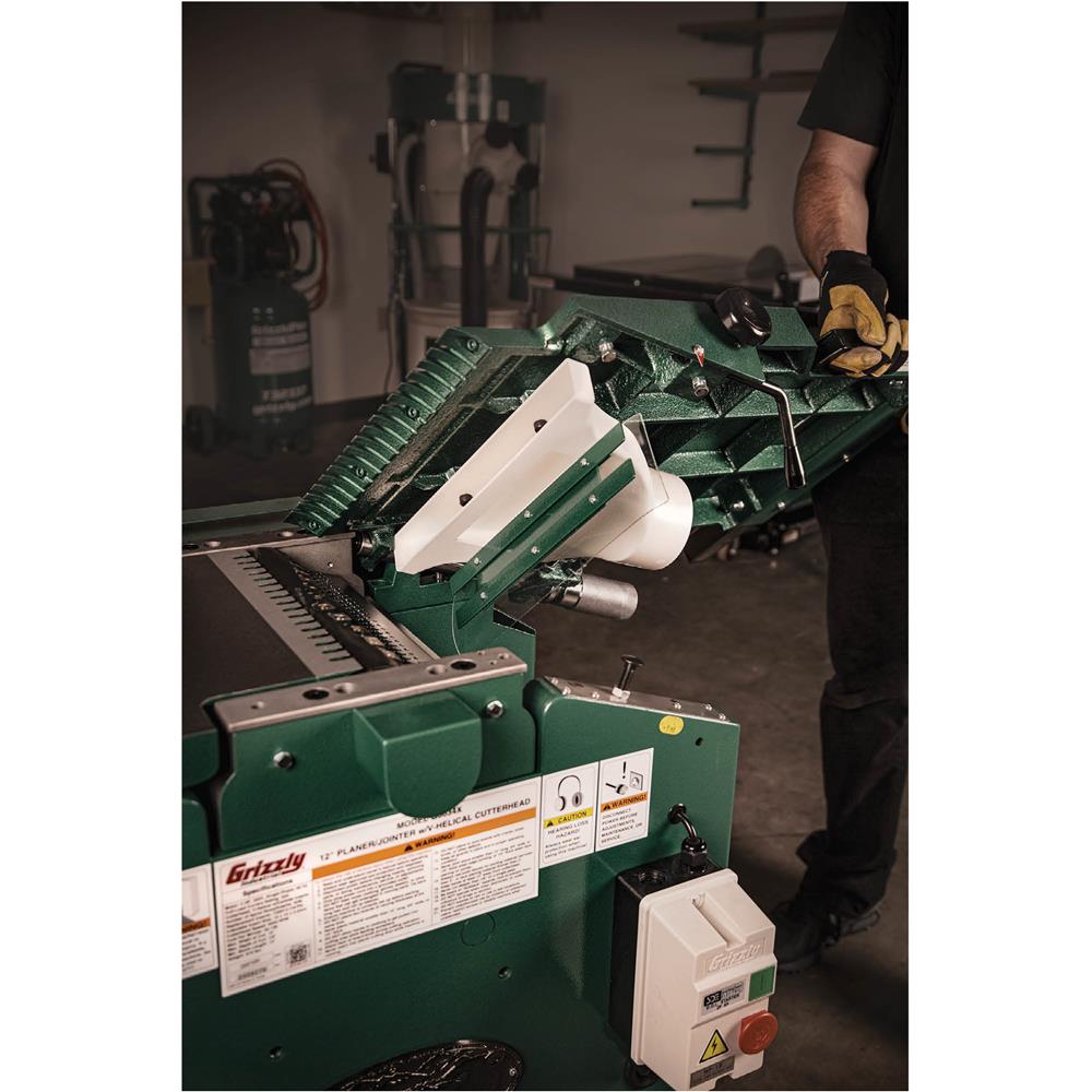 12" 5 HP Planer/Jointer with V-Helical Cutterhead