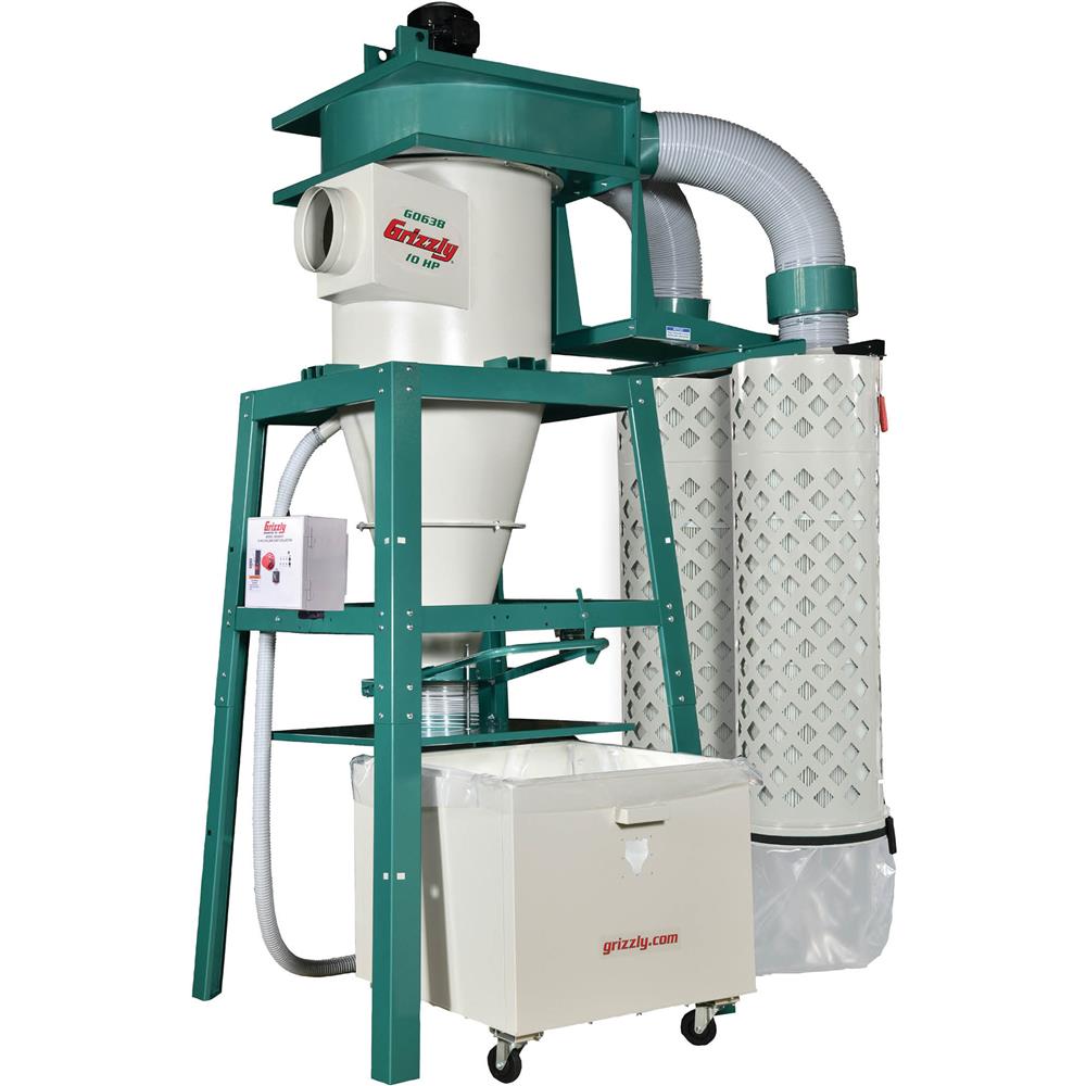 10 HP 3-Phase Cyclone Dust Collector