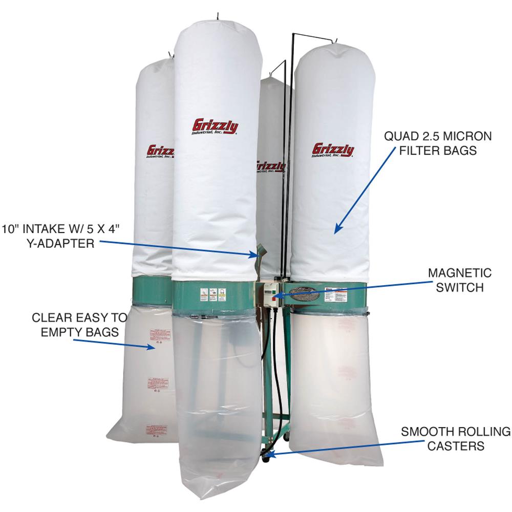 10 HP Industrial Dust Collector