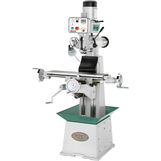 8" x 30" 1-1/2 HP Variable-Speed Knee Mill w/ Ram Head