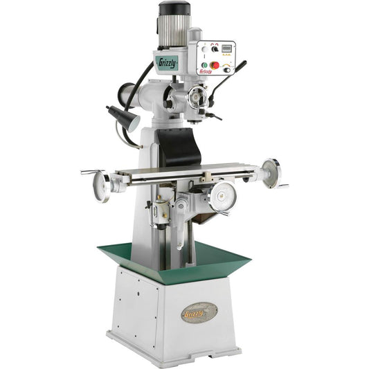 8" x 30" 1-1/2 HP Variable-Speed Knee Mill w/ Ram Head