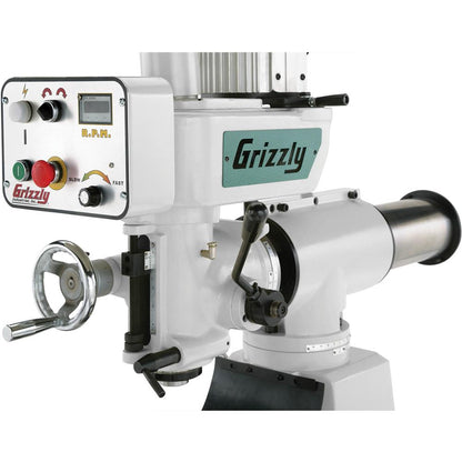 8" x 30" 1-1/2 HP Variable-Speed Knee Mill w/ Ram Head