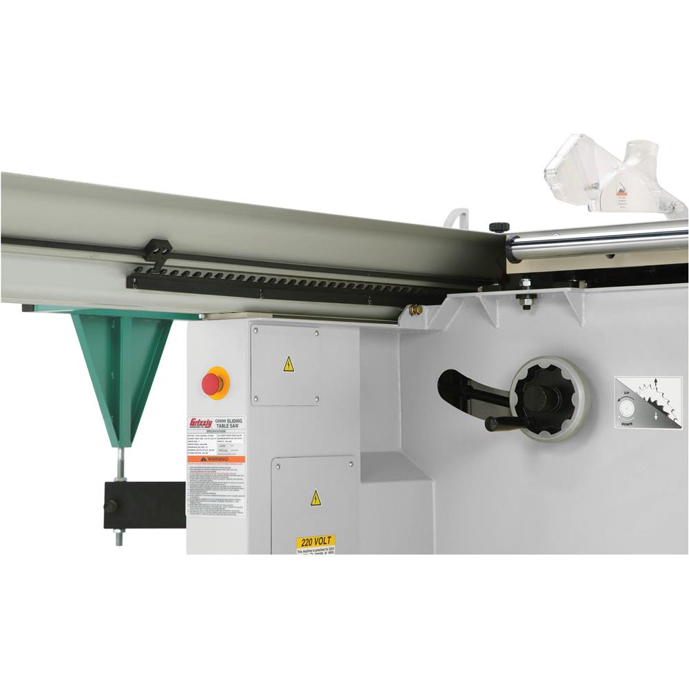 12" 7-1/2 HP 3-Phase Sliding Table Saw with Scoring