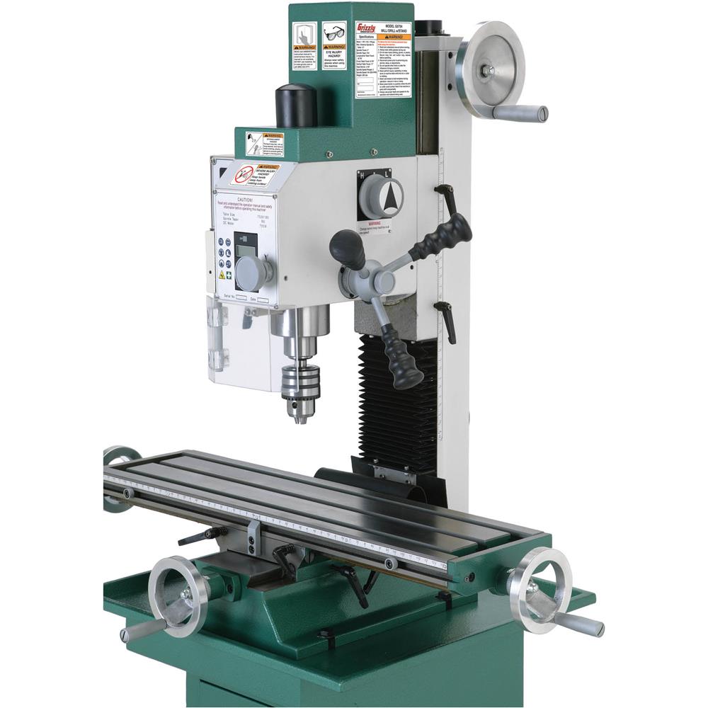 7" x 27" 1 HP Mill/Drill with Stand