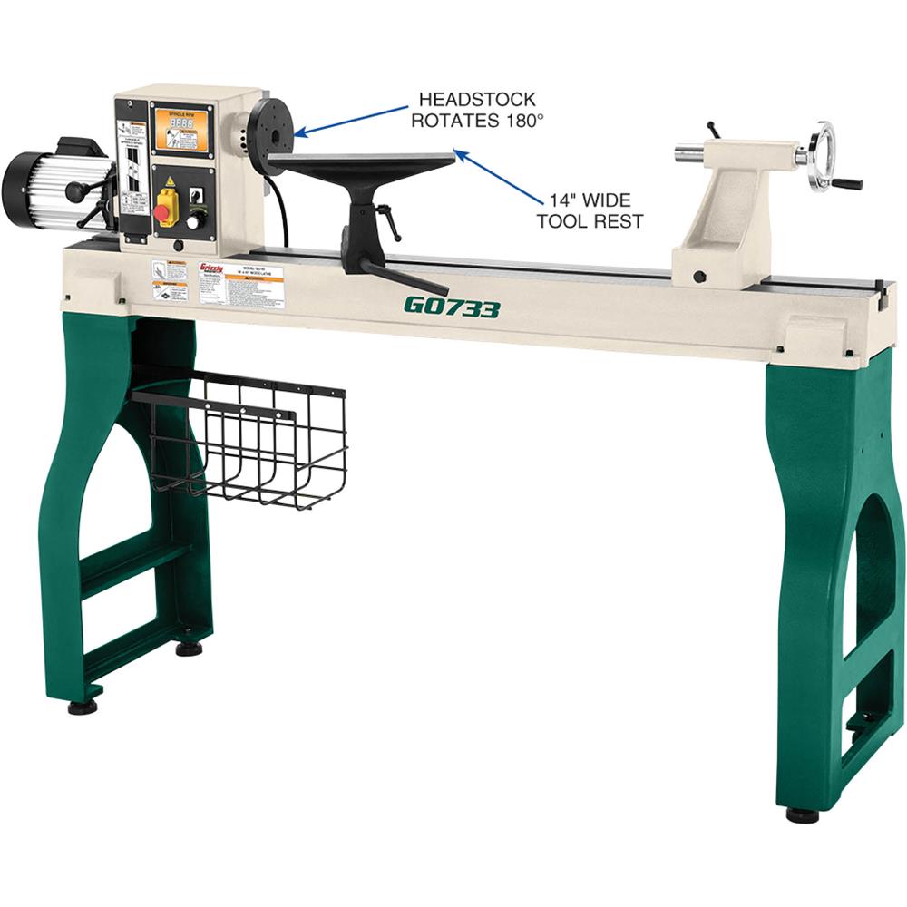 18" x 47" Heavy-Duty Wood Lathe