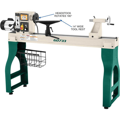 18" x 47" Heavy-Duty Wood Lathe
