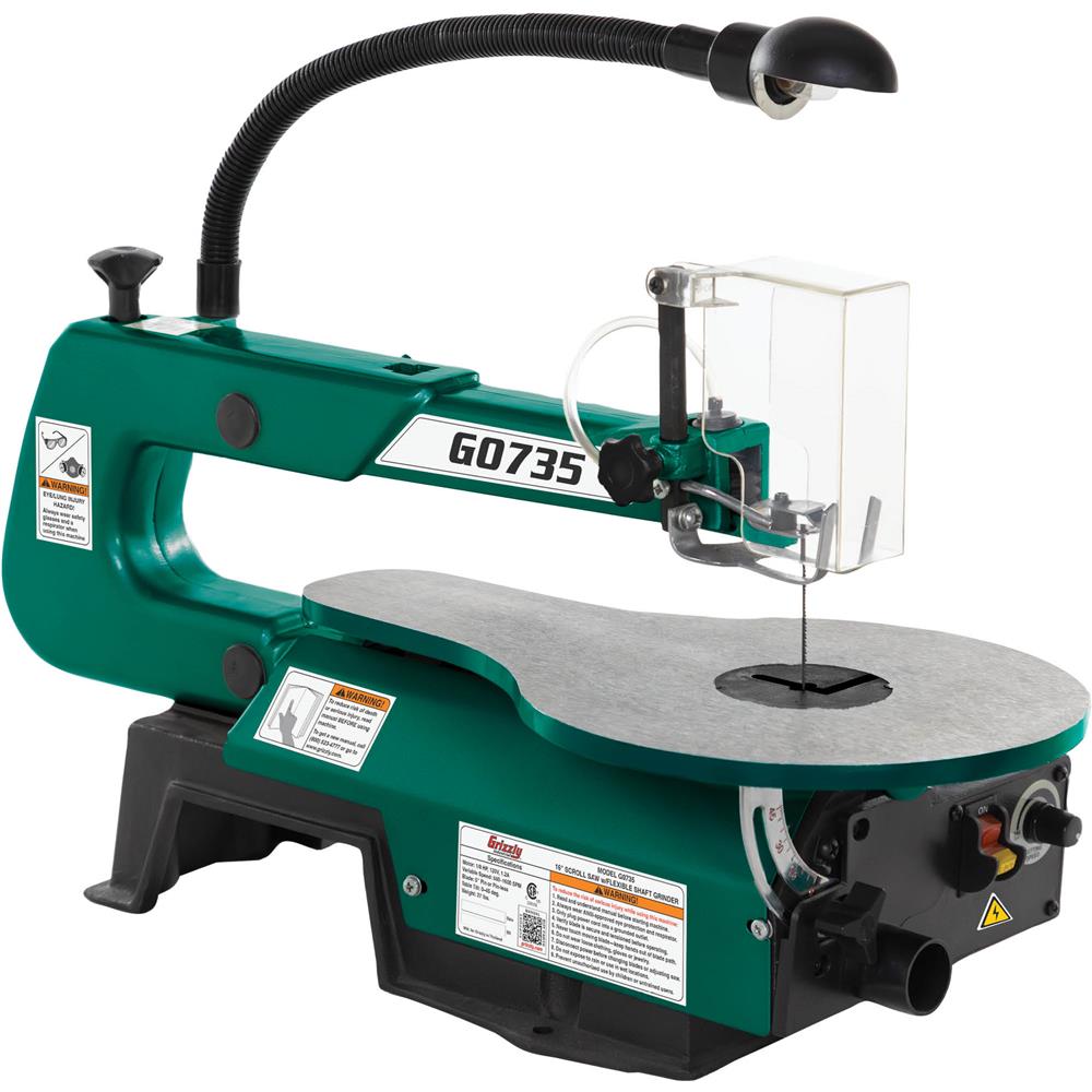 16" Variable-Speed Scroll Saw w/ Flexible Shaft Grinder
