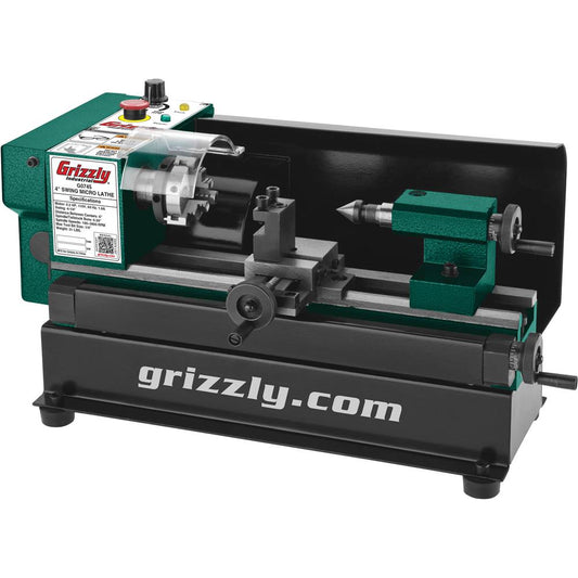 4" x 6" Variable-Speed Benchtop Metal Lathe