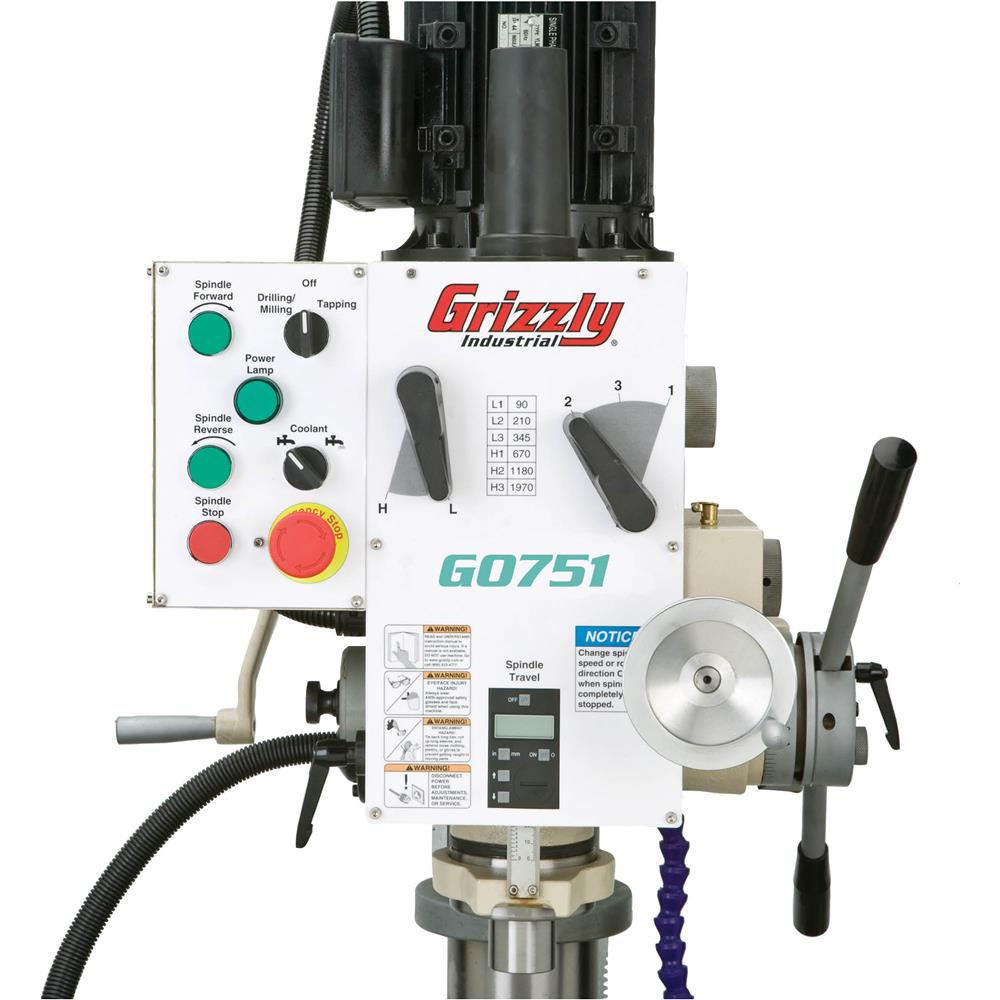 22" Heavy-Duty Gearhead Drill Press w/ Cross-Slide Table