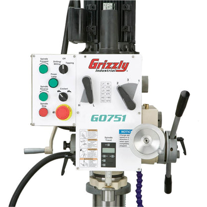 22" Heavy-Duty Gearhead Drill Press w/ Cross-Slide Table