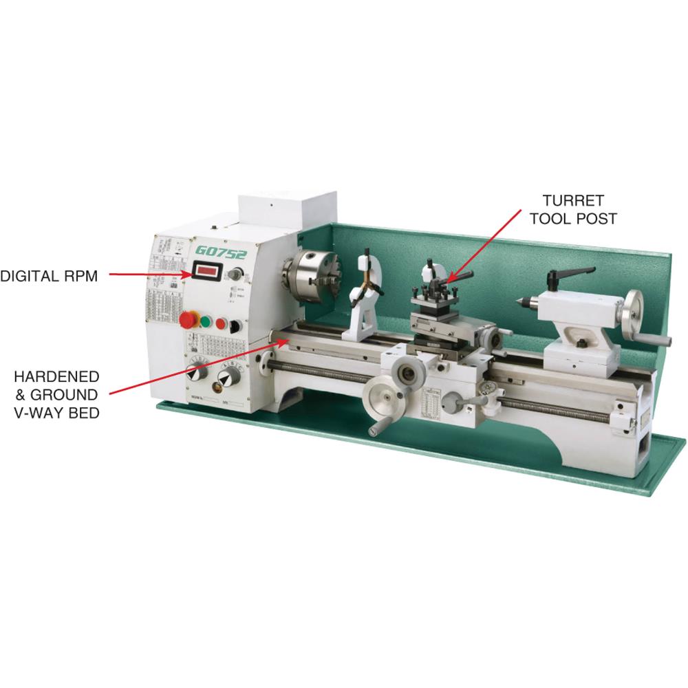 10" x 22" Variable-Speed Metal Lathe