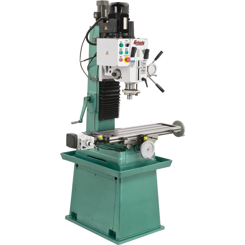 10" x 32" 2 HP HD Mill/Drill w/ Stand & Power Feed