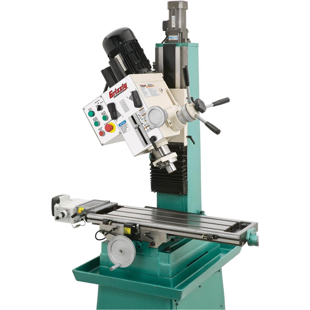 10" x 32" 2 HP HD Mill/Drill w/ Stand & Power Feed