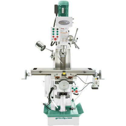 9" x 39" 2 HP Horizontal/Vertical Mill with Power Feed