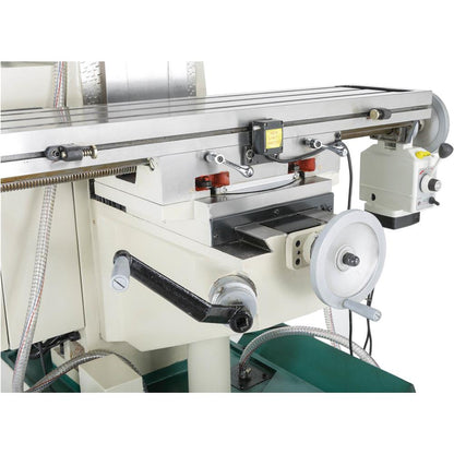 9" x 39" 3 HP Variable-Speed Horizontal/Vertical Mill with DRO