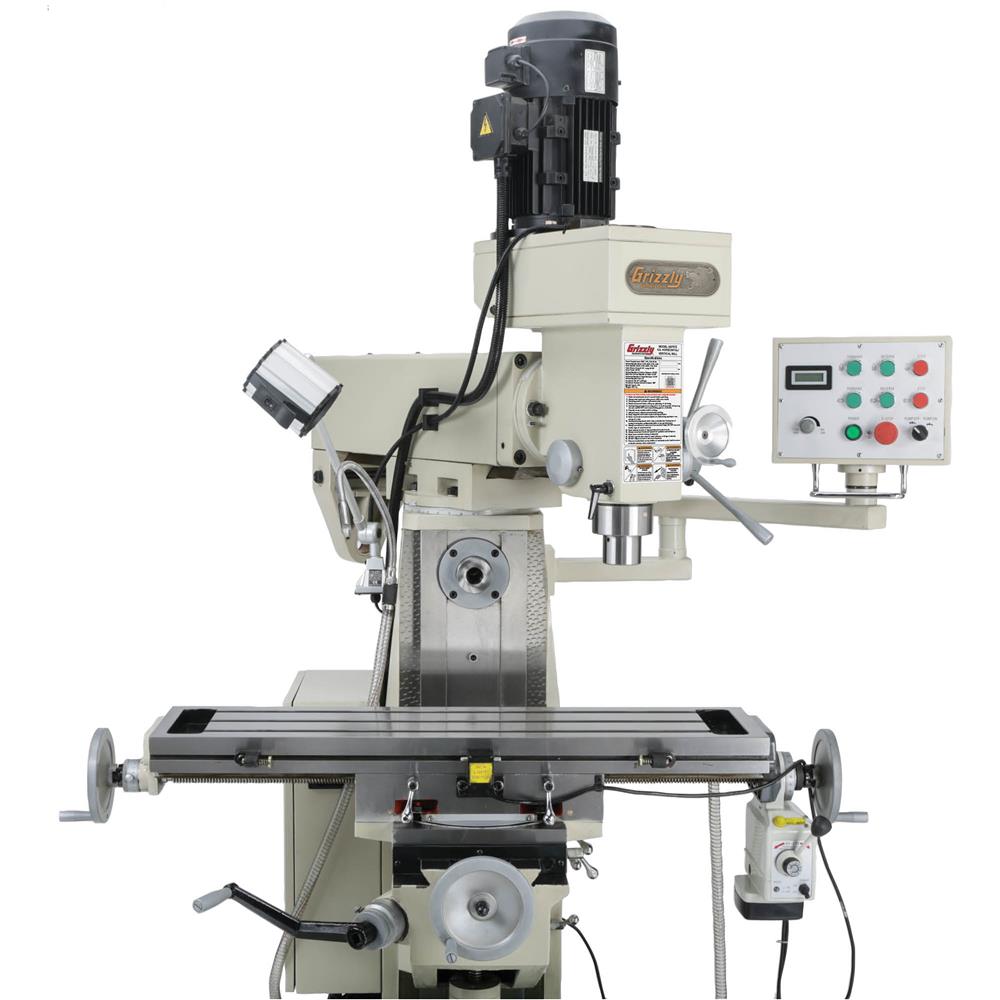 9" x 39" 3 HP Variable-Speed Horizontal/Vertical Mill with DRO