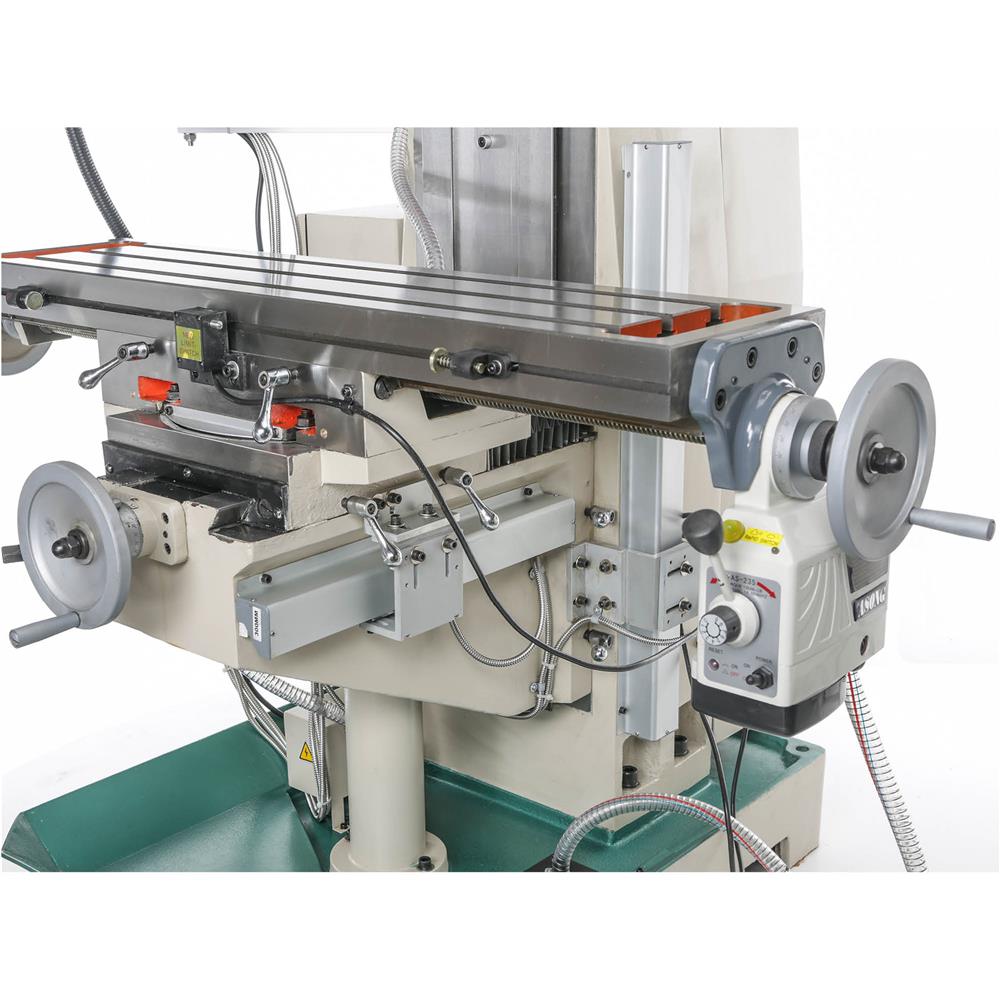 9" x 39" 3 HP Variable-Speed Horizontal/Vertical Mill with DRO