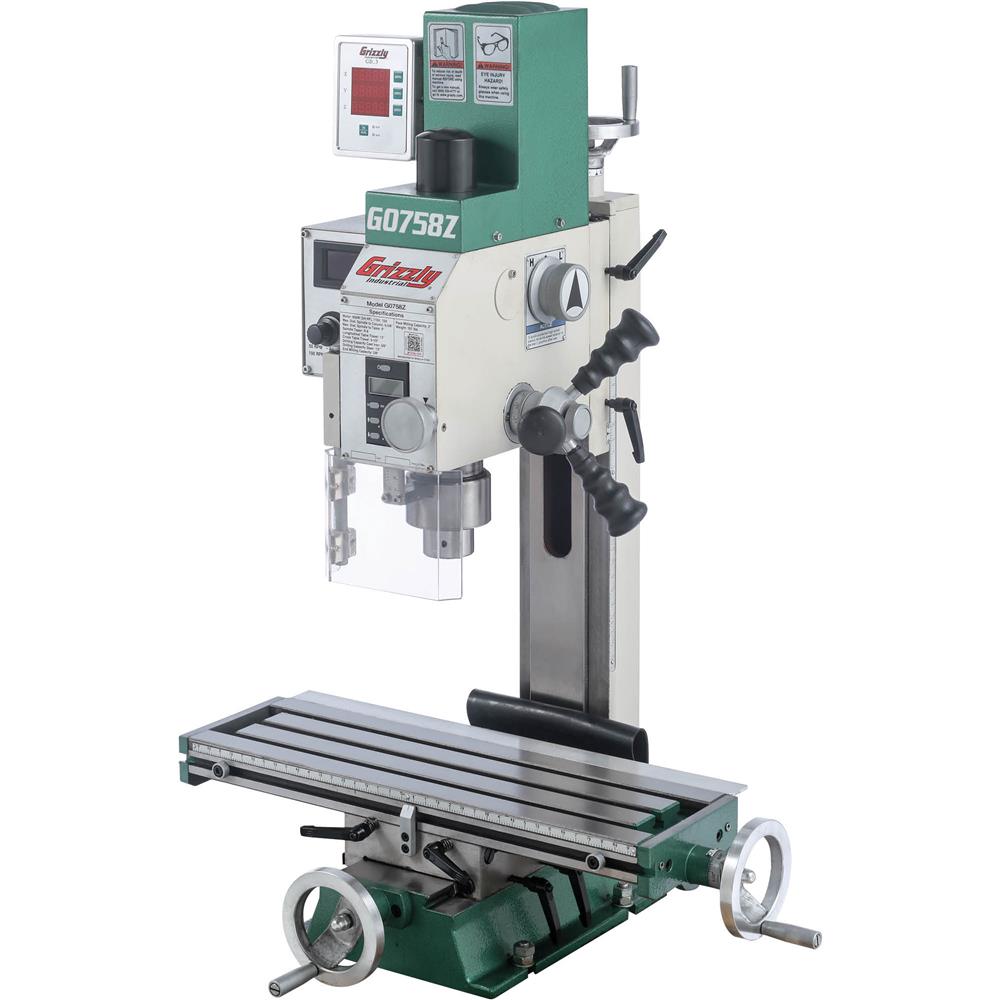 6" x 20" 3/4 HP Mill/Drill with DRO