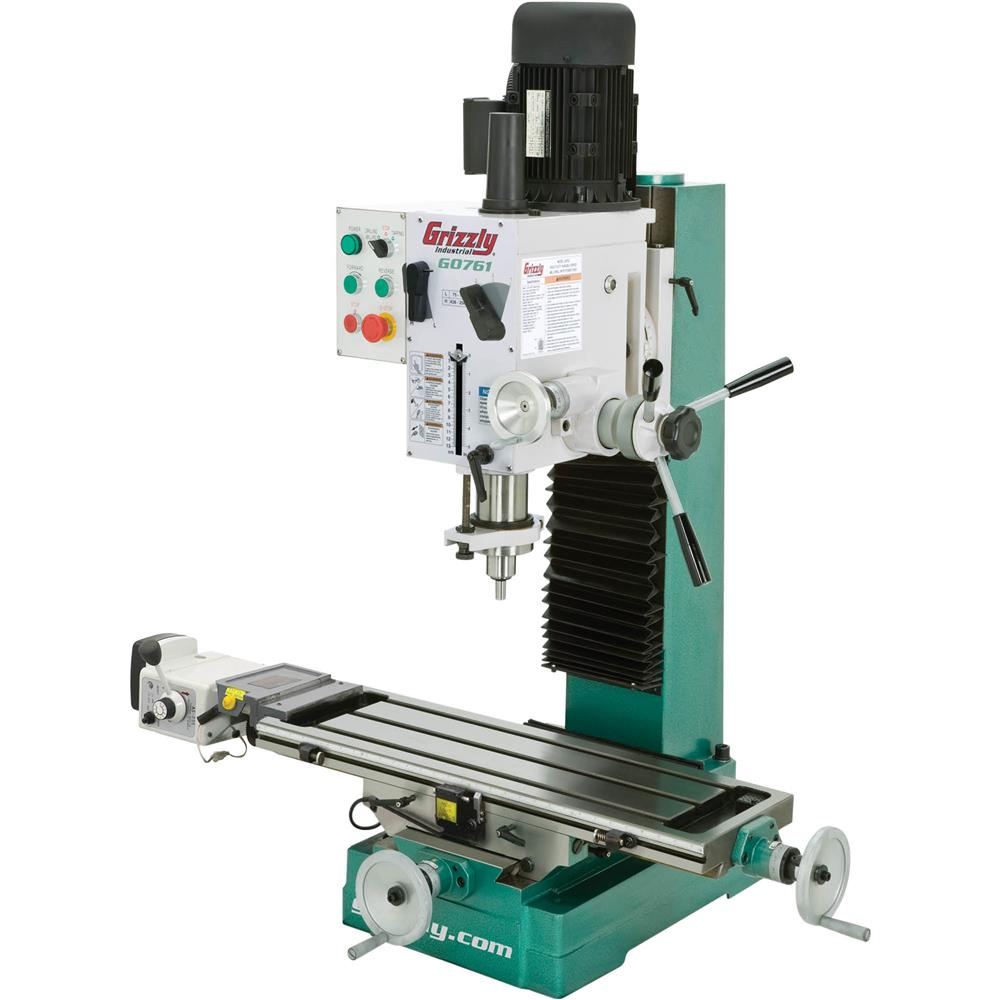 10" x 32" 2 HP HD Benchtop Mill/Drill w/ Power Feed & Tapping