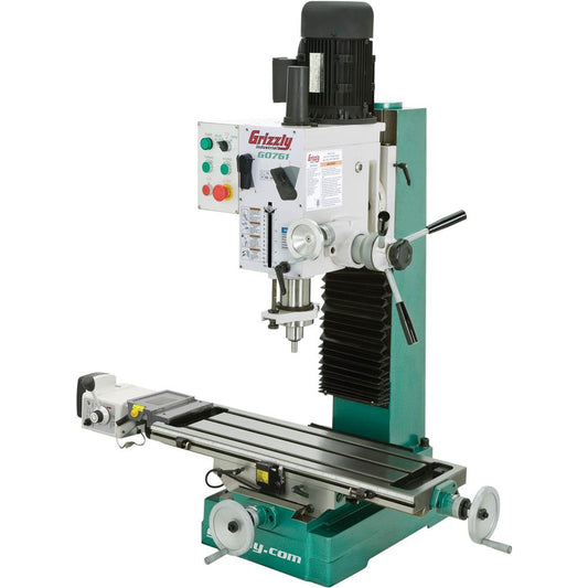 10" x 32" 2 HP HD Benchtop Mill/Drill w/ Power Feed & Tapping